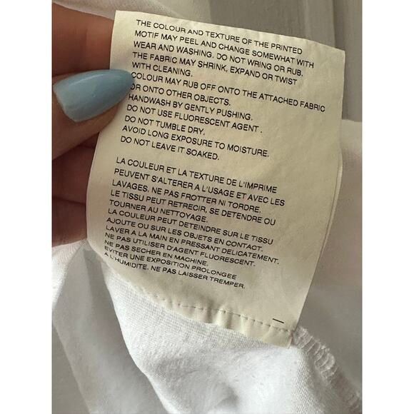 Comme des Garçons Play White Graphic Print Crew Neck T-Shirt Men's XL - Picture 7 of 7